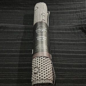 Addison Home Gray Cushioned Non Slip Bath Mat~17x36~New!